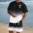 thumbnail image 2 of Men's Short Sets 2 Piece Outfits Tropical Graphic Tees and Shorts Sets Beach Vacation Outfits, 2 of 5