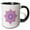 Black/White, variant on 3drose, Geometrical Isolated Colorful Stone Ornament Star Shape, 11oz Two-tone Yellow Mug