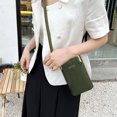 thumbnail image 4 of Bolsa cruzados de cuero de hombro para teléfono de mujer para billeteras para damas y niñas (verde) Likrtyny Para Estrenar, 4 of 7