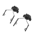 thumbnail image 1 of Soporte para auriculares de suspensión, adaptador de riel de 19-21mm, auriculares giratorios, soporte para orejeras de caza, color negro, 2 uds., 1 of 12