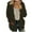 Army Green, variant on Warm Fleece Sherpa Jackets for Women Fuzzy Hooded Casual Coats Ladies Cardigan Sweaters Outerwear with Pockets