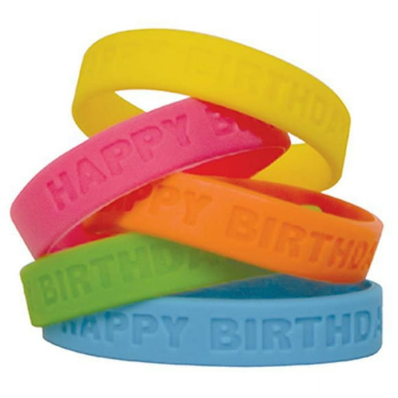 Happy Birthday 2 Wristband Pack, Pack Of 10