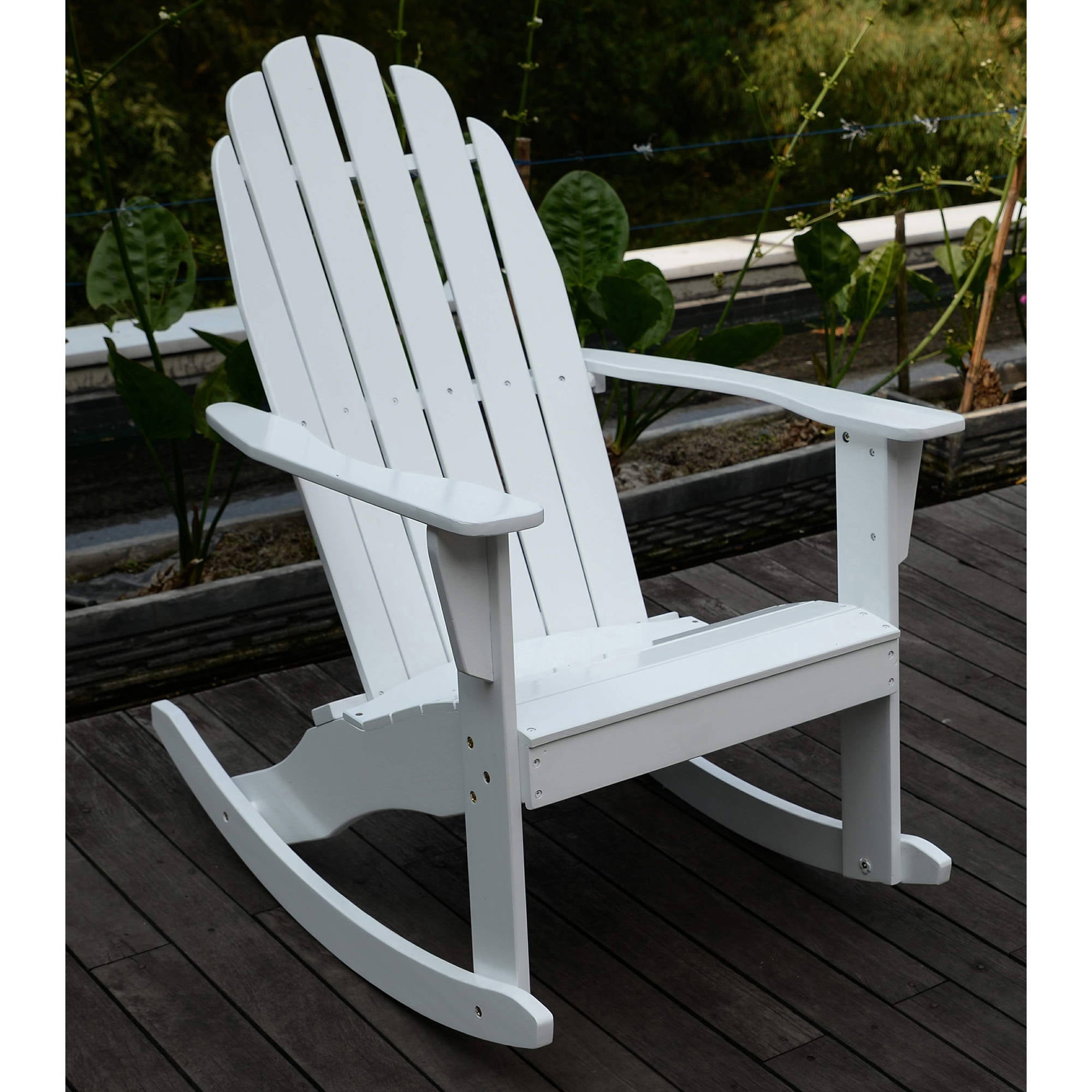 Adirondack Rocking Chair White Walmart Com