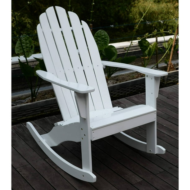 Adirondack Rocking Chair, White