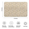 thumbnail image 3 of Beige Butterfly Pattern Bathroom Rugs Mat,Non Slip Microfiber Bathroom Rug,Rubber Backing,Soft Bathroom Mats for Bathroom Floor,Tub and Shower,17x27in(43x68cm), 3 of 5