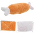 thumbnail image 4 of Dog toy plush with squeaker interactive chew toy shaped like a chicken leg for small dogs and cats promotes dental care and engagement, 4 of 5