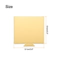 thumbnail image 2 of Uxcell 100pcs Mini Cake Boards, Mousse Cake Cardboards Square Dessert Base (Gold), 2 of 5