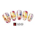 thumbnail image 4 of 10 hojas de flores puntas de transferencia de agua de envoltura completa calcomanía de arte de uñas A059 Sunnimix  Etiqueta engomada del clavo, 4 of 4