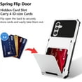 thumbnail image 2 of Wallet Case for Samsung Galaxy A54 5G Case with 4-Card Credit Card Holder Slot Shockproof Cover Hybrid Heavy Duty Protection Armor Phone Case Compatible with Samsung Galaxy A54-White, 2 of 10