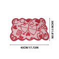 thumbnail image 3 of Meggemo Valentine's Day Table Runner and Placemat Cupid Arrow Heart Design Table Cloth Romantic Dining Table Decor Accessory, 3 of 6