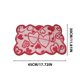 thumbnail image 3 of Mantel individual con diseño de corazón de melocotón para San Valentín, mantel individual para mesa de comedor, mantel lavable para cenas románticas., 3 of 7