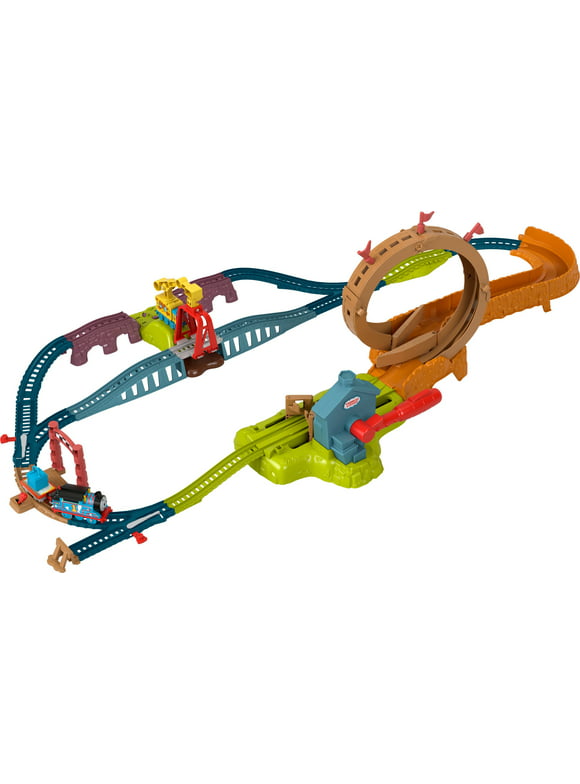 Thomas & Friends Launch & Loop Maintenance Yard Toy Train Set with Motorized Thomas