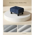 thumbnail image 5 of OSM Foot Stool Ottoman, Small Ottoman Foot Rest with Legs, Rectangle Foolstool Ottomans for Couch, Ottoman Foot Stools for Living Room Entryway (Navy Blue), 5 of 9