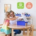 thumbnail image 6 of ECR4Kids Letter Size Plastic Tray Organizer with Lids, Large, Storage Bins, Assorted, 10-Piece, 6 of 9