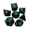 thumbnail image 1 of Entretenimiento 7 unids/set de dados digitales de varios lados D4 D6 D8 D10 D12 D20 para TRPG (verde), 1 of 2