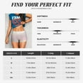 thumbnail image 2 of Yiaed Glitter Light Pearl Print Women's Athletic Shorts Running Shorts Sporty Short High Waisted Elastic Workout Shorts for Yoga Gym Running & Sports -X-Large, 2 of 8
