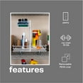 thumbnail image 6 of Household Essentials Glidez Paint-Finished Steel Pull-Out/Slide-Out Storage Organizer with Plastic Liners for Under Sink or Cabinet Use- 2 -Tier Design - Fits Standard Size Cabinet or Shelf, White, 6 of 9
