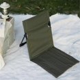 thumbnail image 1 of Black Folding Beach Chair Portable Seat Low Beach Chair, 1 of 5
