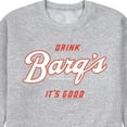 thumbnail image 3 of Barq's - Iconic Drinks & Beverages - Original Logo - Men's Crew Neck Fleece Pullover, 3 of 5