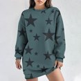 thumbnail image 3 of Robe d'Hiver pour Femmes, Robe Décontractée pour Femmes, Robe d'Automne et d'Hiver à Col Rond Manches Longues Imprimée, 3 of 4
