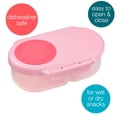 thumbnail image 3 of Caja de refrigerios b.box para niños y niños pequeños: recipientes para refrigerios de 2 compartimentos, caja mini bento y lonchera. A prueba de fugas, sin BPA, apto para lavavajillas. Útiles escolare, 3 of 5