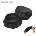 thumbnail image 4 of Uxcell 2.36-3.54 Inch Earphones Flexible Fabric Covers, Black Washable Headphone Covers, 2 Pairs, 4 of 5