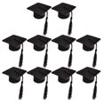 thumbnail image 4 of AMERTEER 10pcs Graduation Hat Bottle Topper Mini Graduation Caps Mini Hat Bottle Cover with Tassel, 4 of 6