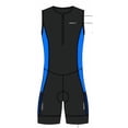 thumbnail image 1 of Qualidyne Traje de Triatlón sin Mangas para Hombre, Traje de una Pieza Acolchado para Nadar, Andar en Bicicleta y Correr con 2 Bolsillos de Malla, 1 of 7