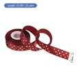thumbnail image 2 of Cintas de Grosgrain Uxcell para decoración de lazo en manualidades y regalos DIY en rojo vino / 25 yardas x 1 pulgada, 2 of 5