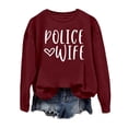 thumbnail image 3 of Women's Winter Fashion Sweatshirt Festive Christmas Print Round Neck Top Full Zipper Women Blouses Auntie Sweatshirt for Women Athletic Sports Jackets Fall Sweatshirts Women Ladies Tops French Tops, 3 of 3