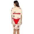 thumbnail image 3 of Ekouaer Women Bikini Body Shirt Lady's Plus Size Bikini Tshirt Funny Bathing Suit, 3 of 4