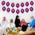 thumbnail image 5 of GENEMA Eid Mubarak Banner Moon Star Pull Flag Party Decorations Supplies Ornament for Islam Muslim Ramadan Home Wall Background Decor Creative Banners, 5 of 17