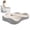 Beige, variant on Bxaolu Seat Cushion, Office Chair Cushion for Pressure Relief, Coccyx Cushion, Ergonomic Memory Foam Seat Cushion for Car, Home, Soft and Comfortable Pad for Hip, All Day Comfort - Black