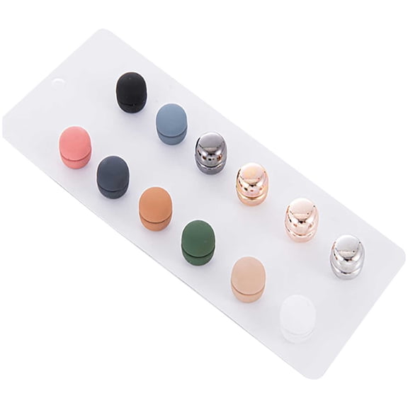 Pinless Magnetic Hijab Pins - 12 Pairs Multi-Use for Scarves, Shirts, Dresses & Clothes - Fabric-Friendly, Stylish & Easy to Use