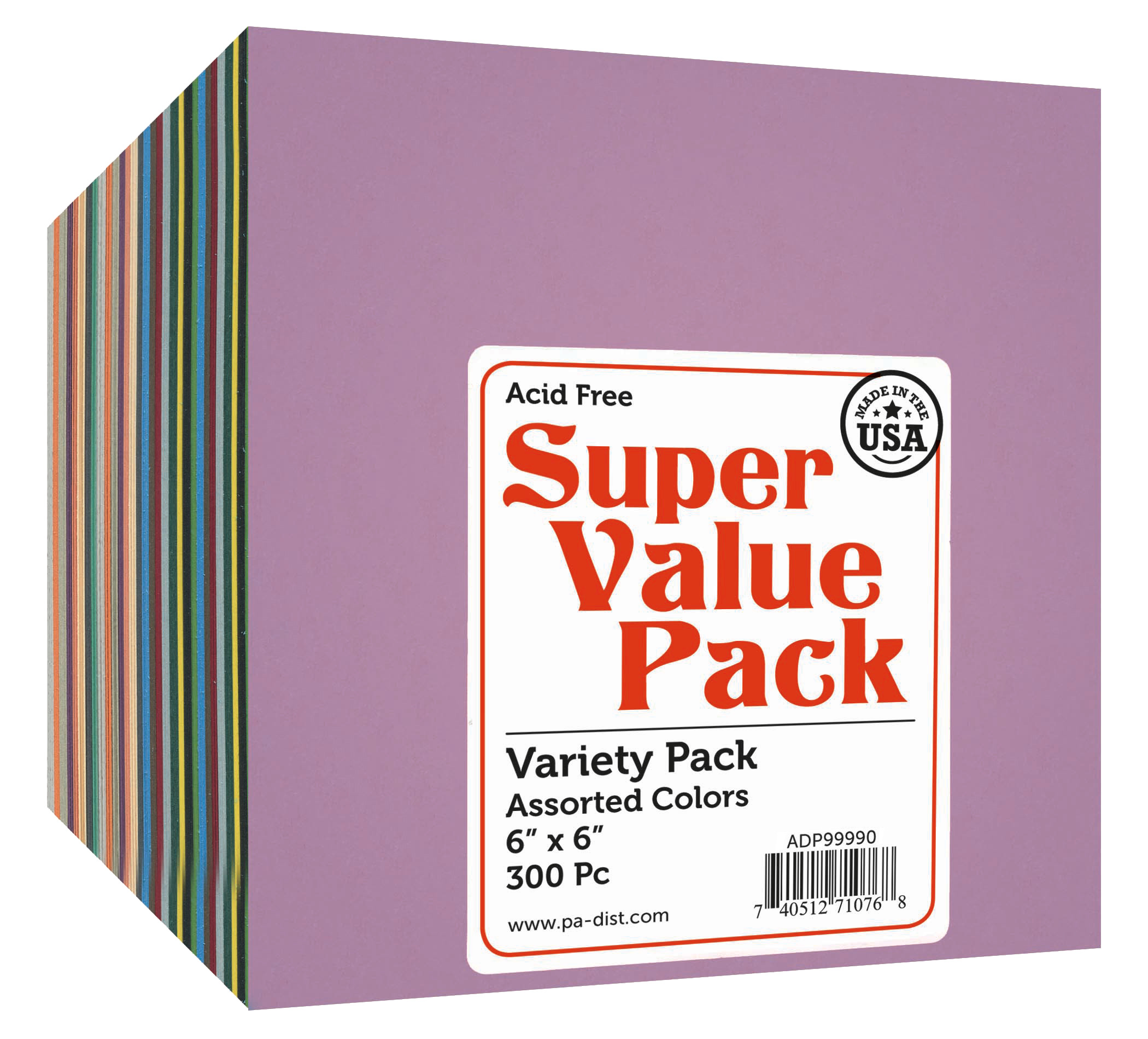 Paper Accents Super Value Variety Pack 6"x 6" 300pc