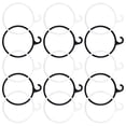 thumbnail image 2 of MasteelfCA 40pcs Scarf Hanging Rack Scarves Rack Plastic Scarf Necktie Rings Holder Organizer, 2 of 7