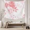 thumbnail image 5 of Pink Floral Art Tapestry for Bedroom Wall Hanging Tapestry, Watercolor Botanical Spring Flowers Ceiling Backdrop Tapestries Poster Blanket Wall Decor for Teens Room Living Room Dorm 55" x 73", 5 of 8