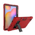 thumbnail image 5 of Galaxy Tab S6 Lite Case 10.4 inch 2020, SM-P610 Cover Case, Kids Heavy Duty Rugged Hybrid Shockproof Kickstand Protective Case with S Pen Holder for Samsung S6 Lite SM-P610/P615, Red+Black, 5 of 8