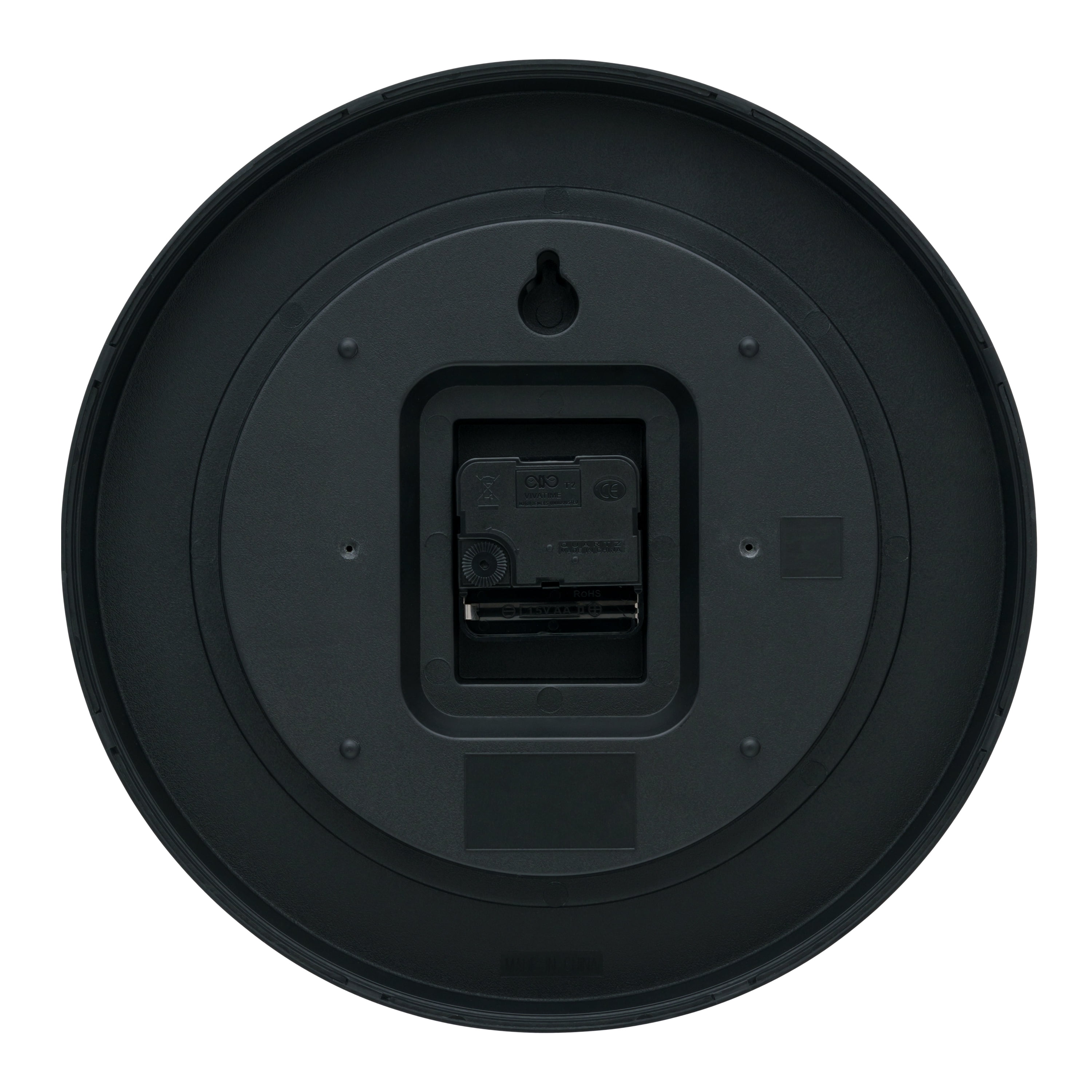 La Crosse Clock 11.5" Barrow Black Contemporary Analog Quartz Wall Clock, 404-3629