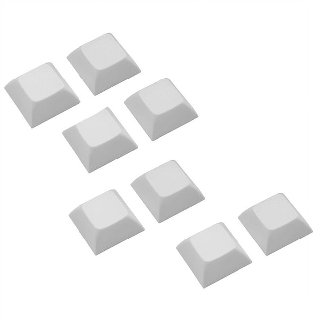 74 Pcs PBT Keycap DSA 1U Keycaps pour Cherry MX Ensemble de Keycap Personnalisé pour Clavier Mécanique de Jeu, Blanc