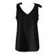 thumbnail image 4 of Playeras,Blusas y Tops,Ropa para Mujer Tank Top Vestido 2023 correa de hombro correa de camiseta sin mangas mujer verano Vintage cuello en V Top (Black, M), 4 of 5