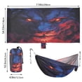 thumbnail image 3 of Wobogo Lion Face with Glowing Eyes Camping Hammocks 330 lb Capacity with Tree Straps and Hanging Pockets for Outside Hiking Beach Backpack Travel, 3 of 8