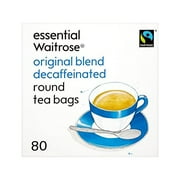 Essential Original Blend Decaffeinated Tea Bags Waitrose 80 per pack