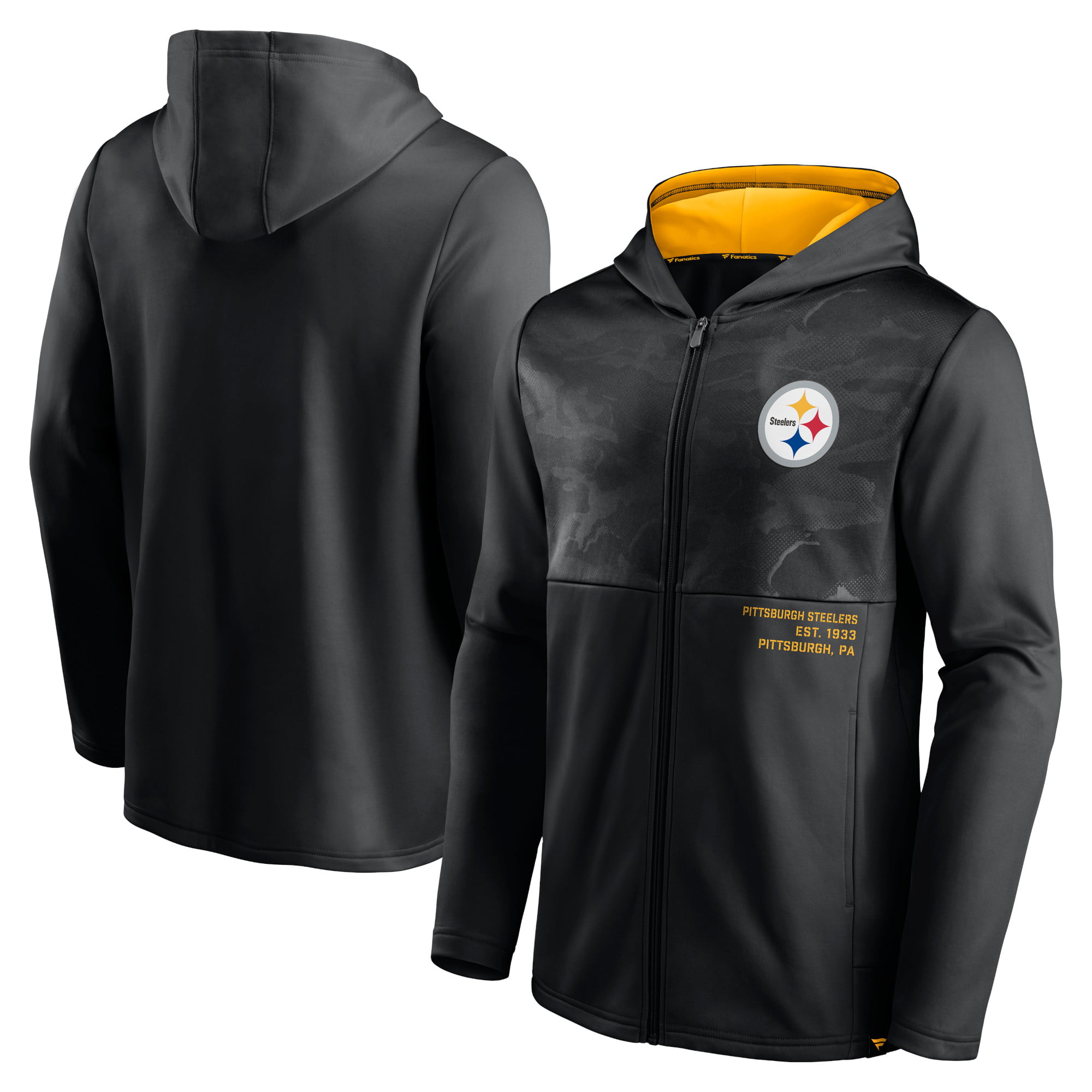 Steelers Football Team Men Women Thicken Fleece Zipper Hoodie Jacket Clothing 