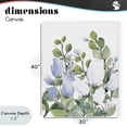 thumbnail image 4 of Stupell Industries Contemporary Blue Spring Florals Canvas Art, 30 x 40, by Kim Allen, 4 of 8