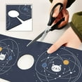 thumbnail image 6 of Yayeee Faucet Mat for Kitchen Sink 30" Diatomite Long Splash Guard Pad, White Cat Planet, 6 of 7