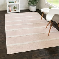 Sabrina Soto Casa Collection Area Rug - Madrid (6' 4" x 9' Rectangle Pink/Ivory)