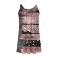 thumbnail image 4 of Fankiway Robe de Plage Sans Manches à Col Rond Dégradé Teinture sur Nœuds pour Femmes Robes d'Été pour Femmes Liquidation Robes pour Femmes Grande Taille Liquidation, 4 of 5
