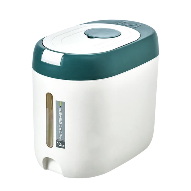 EGNMCR Storage Containers Airtight Rice Dispenser ,Cover Rice Bucket For Cereal Grain Flour Rice Beans Pet Food CountertopLarge Rice Storage Container With Lid,Proof Household Cereal Rice Storage