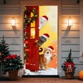 thumbnail image 6 of Rourlinge Christmas Door Cover Holiday Decorative Curtain for Front Door Wall Hanging Party Festival Decor Indoor Outdoor Home Xmas Decoration Large Seasonal Drape, 6 of 6